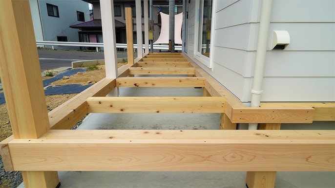 Beautiful timber decking installed in a Johannesburg garden